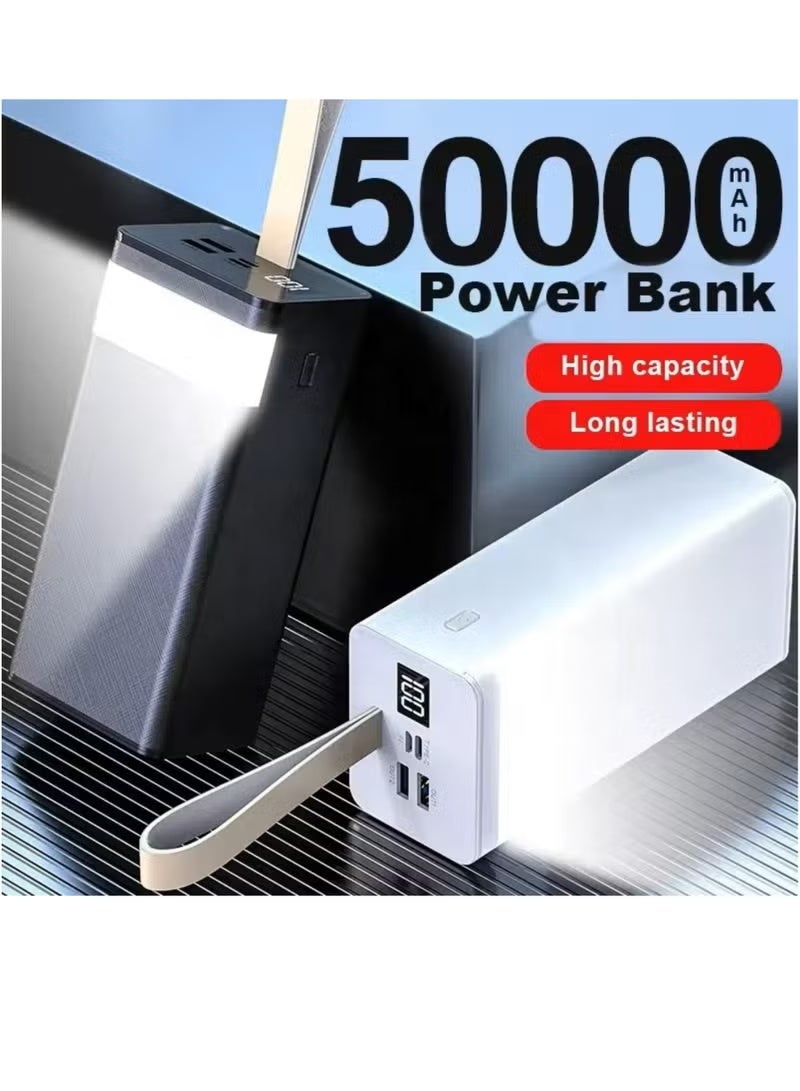 ELTRAZONE 50000mAh Power Bank with 22.5W Fast Charging | USB-C PD, Dual USB Ports & Built-in LED Light | Universal Portable External Battery Charger for Smartphones & Tablets | Black - Image 5